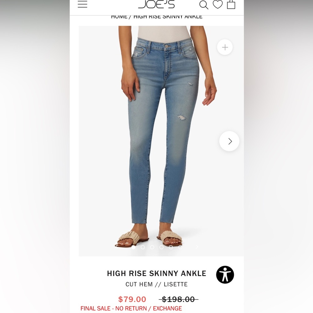 High Rise Joes Jeans - Picture 3 of 3